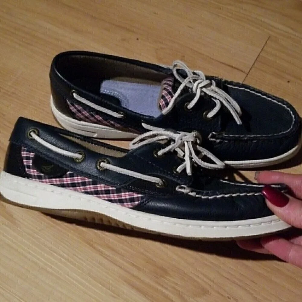 Sperry Plaid Boat Low Top Shoes Loafers